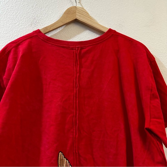 Free People x Denim and Bone Red Hummingbird Tee Size XS - Picture 9 of 12